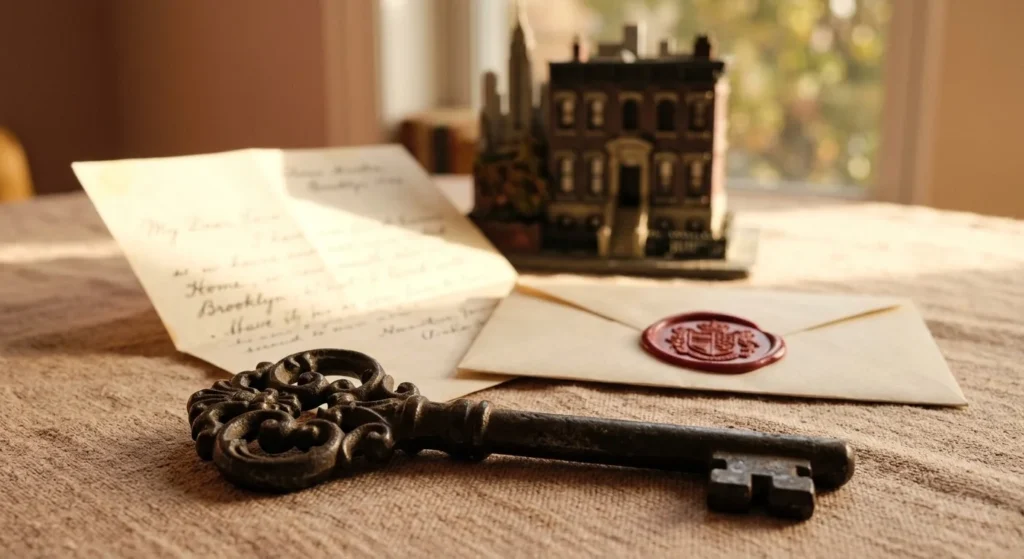 Key and Letter Old key and letter with wax seal