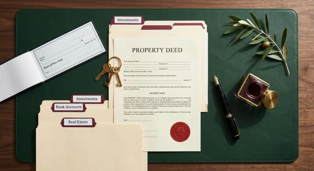 Property Deed and Investment Folders Property deed and investment folders