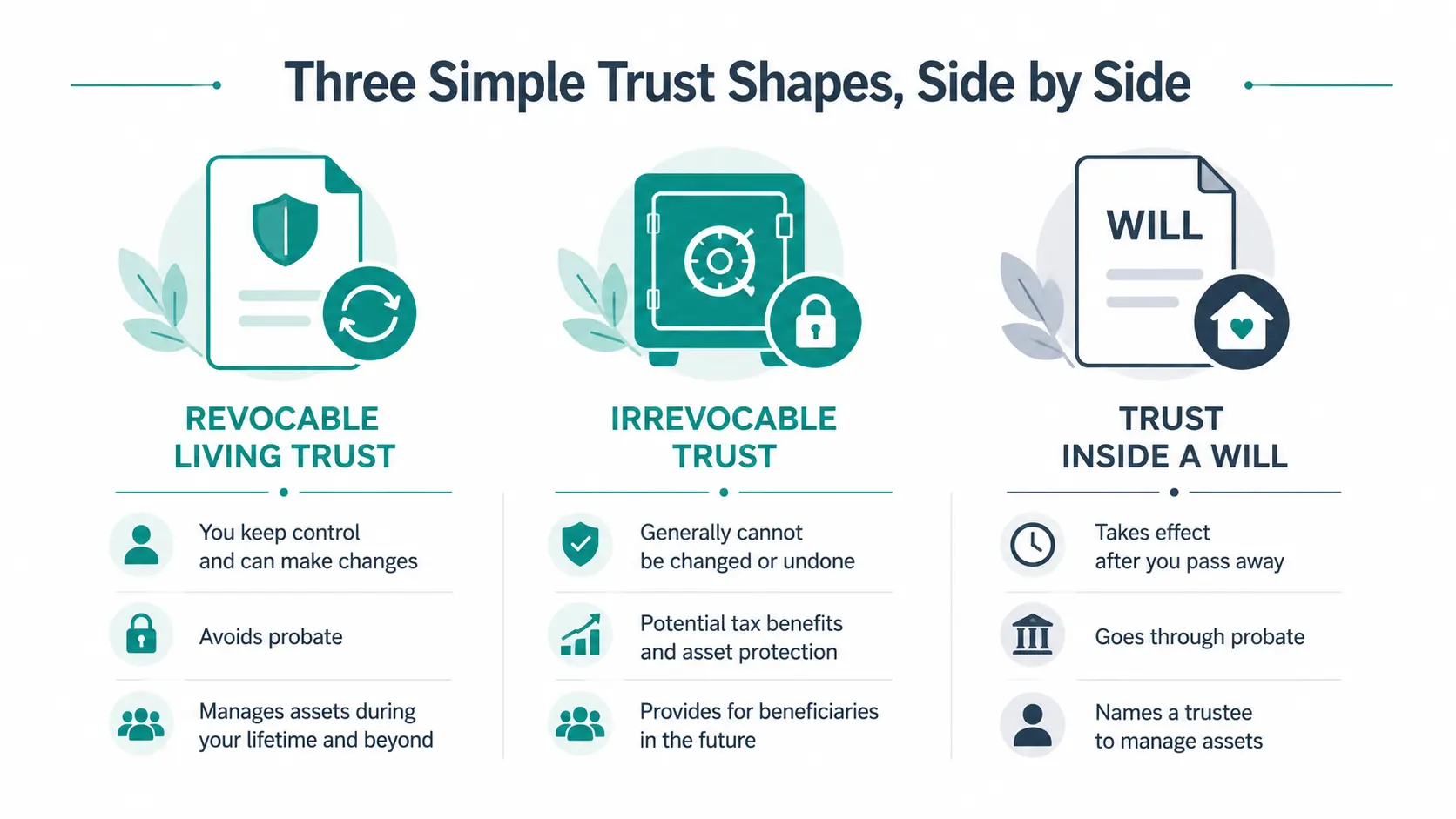 Three trust structures for grandchildren compared