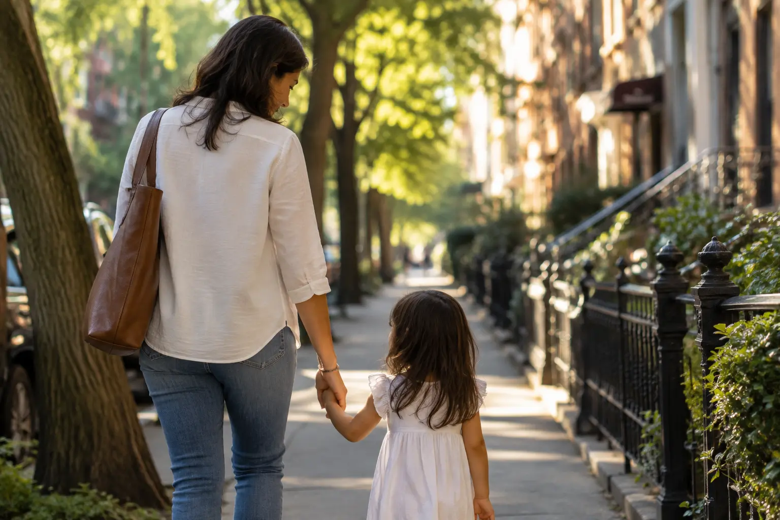 Parent and child walking, representing guardianship planning